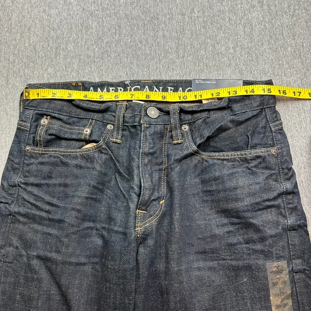 American Eagle‎ Relaxed Dark Wash Jeans Mens 30x30 Straight Leg NEW